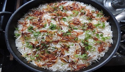 طريقة عمل أرز بخاري